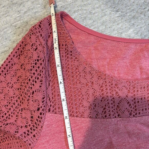 Abercrombie & Fitch pink crotchet top - Picture 7 of 7